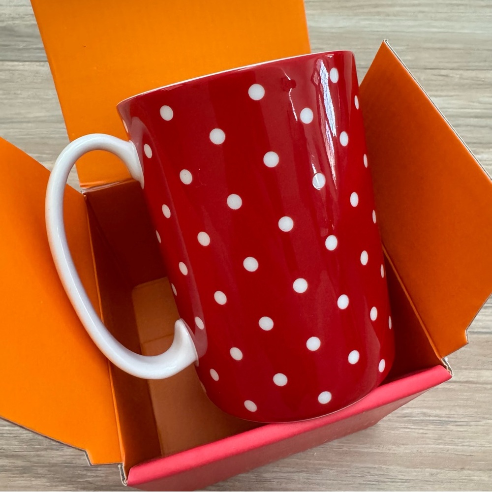Kate Spade Lenox Larabee Dot Red Mug